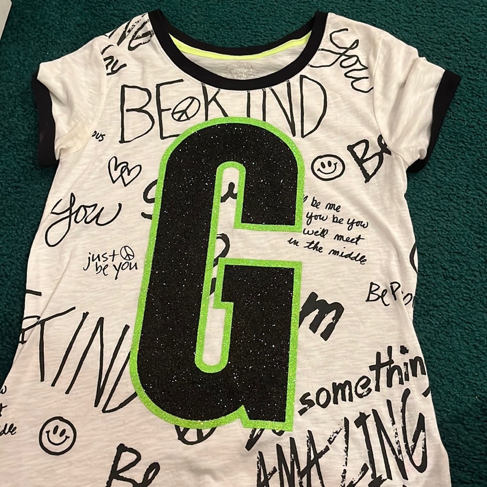 “G” initial justice shirt